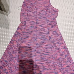 Lilly Pulitzer Cove Pink Space Dye Runaround Stretch Fit Flare Dress XS